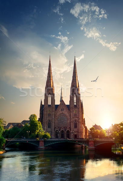 Church in Strasbourg Stock photo © Givaga