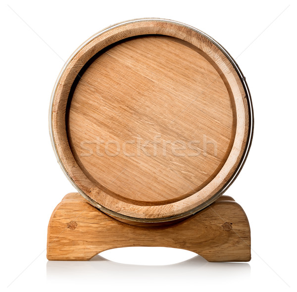 Wooden barrel on the stand Stock photo © Givaga