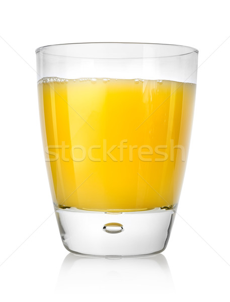 ストックフォト: ジューシー · オレンジジュース · ガラス · 孤立した · 白 · 食品