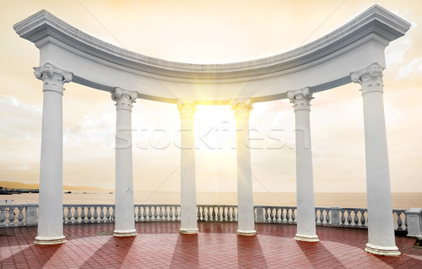 Arch on a seafront Stock photo © Givaga