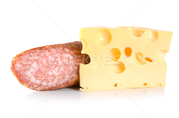 Dutch cheese and sausage Stock photo © Givaga