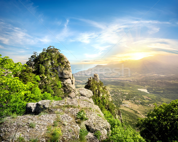 Mountain valley of ghosts Stock photo © Givaga