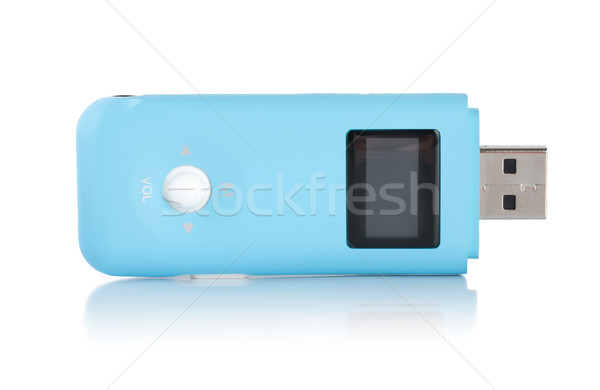 Stock photo: Blue MP3 player