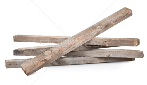 Stock foto: Holz · Deck · Material · isoliert · weiß