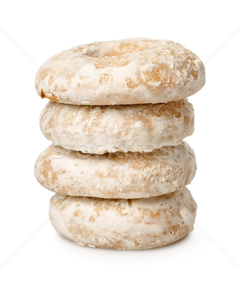 Azúcar en polvo aislado blanco de comida rápida cookies imagen Foto stock © Givaga