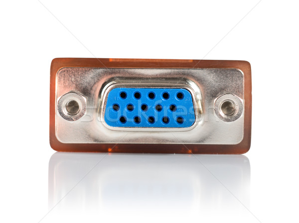 Monitor connector isolated Stock photo © Givaga