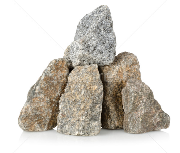 Heap gray stones Stock photo © Givaga