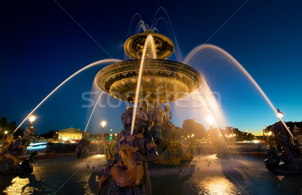 Illuminated Fountain de Mers Stock photo © Givaga