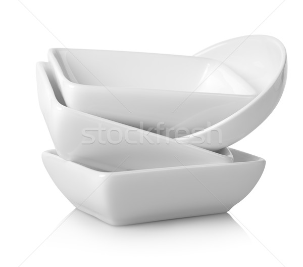 Weiß Soße Boote isoliert Essen Container Stock foto © Givaga