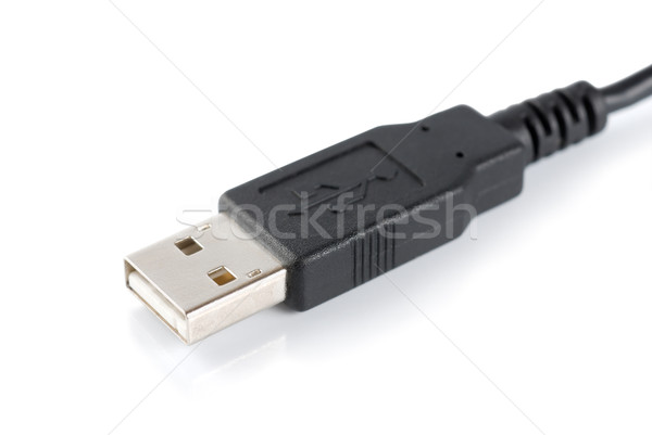 Usb câble isolé blanche informations fil [[stock_photo]] © Givaga