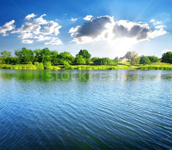 Ripples on the river Stock photo © Givaga