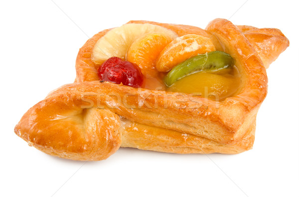 Cake with fruit and berrie Stock photo © Givaga