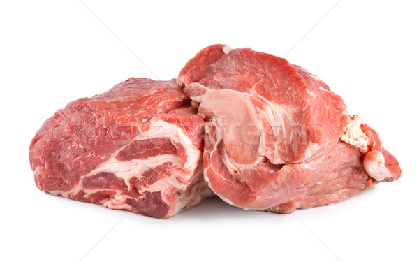 Stock photo: Raw pork tenderloin isolated