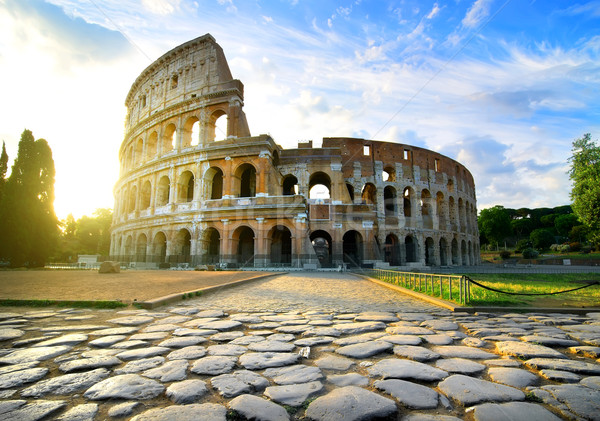 Road to Colosseum Stock photo © Givaga