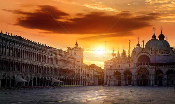 San Marco at dawn Stock photo © Givaga