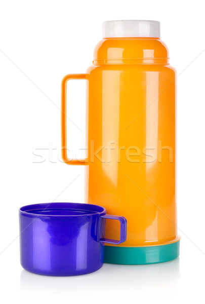 Plastic thermos isolated Stock photo © Givaga