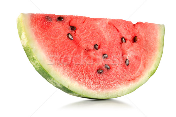 Stock fotó: Piros · görögdinnye · érett · lédús · izolált · fehér