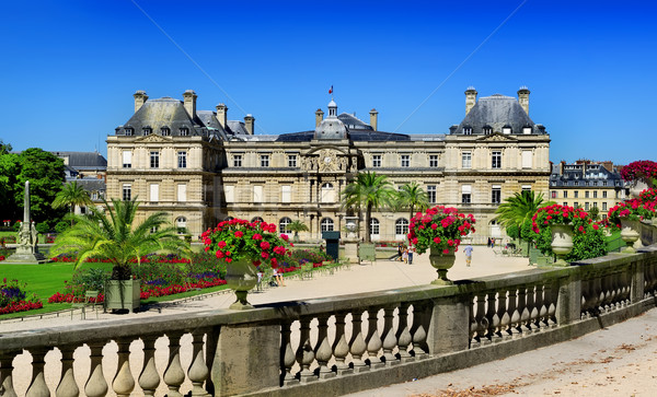 Luxembourg Palace and park Stock photo © Givaga