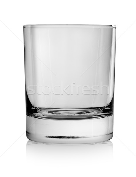 Brandy sticlă izolat alb curăţa îndepărtat Imagine de stoc © Givaga