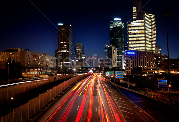 Foto stock: Defensa · vista · distrito · París