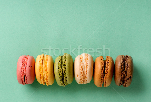 Macarons in line Stock photo © Givaga