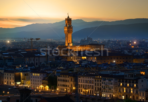 Early morning in Florence Stock photo © Givaga