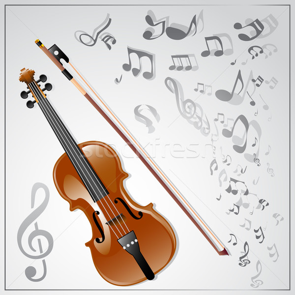 Violin. Musical background Stock photo © gladcov