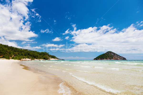 Praia mar belo paisagem céu água Foto stock © gladcov