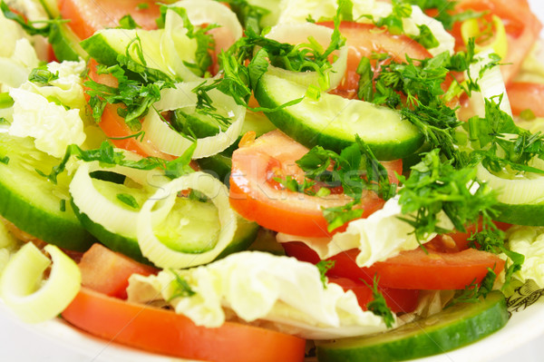 新鮮 沙拉 蔬菜 紅色 商業照片 © gladcov