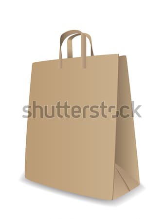 Stock photo: Vector paper bag