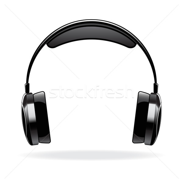 向量 頭戴耳機 白 音樂 設計 商業照片 © gladcov