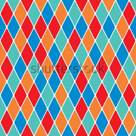 Harlequin parti-coloured seamless pattern 4.0 Stock photo © Glasaigh
