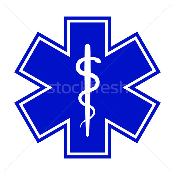 The Star of Life (with the staff of Asclepius) Stock photo © Glasaigh