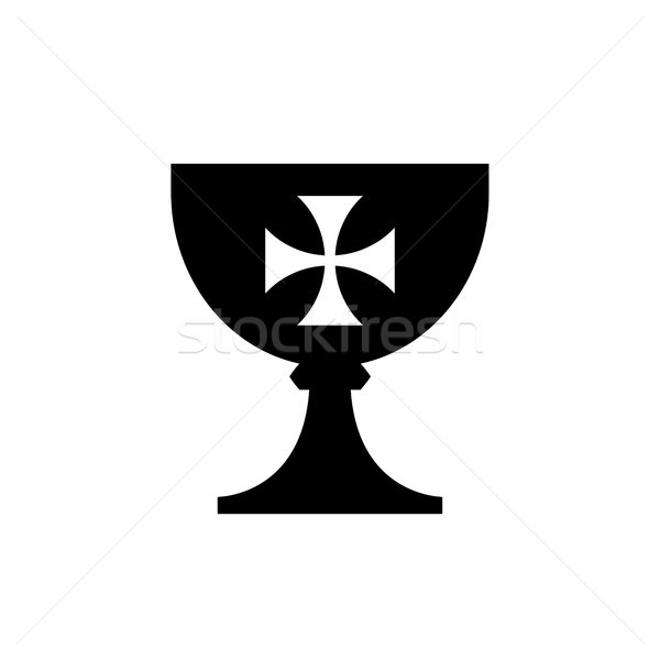 Cup medievale simbolo fonte Foto d'archivio © Glasaigh