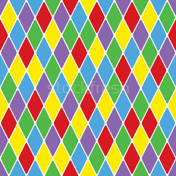 Harlequin parti-coloured seamless pattern 3.6 Stock photo © Glasaigh