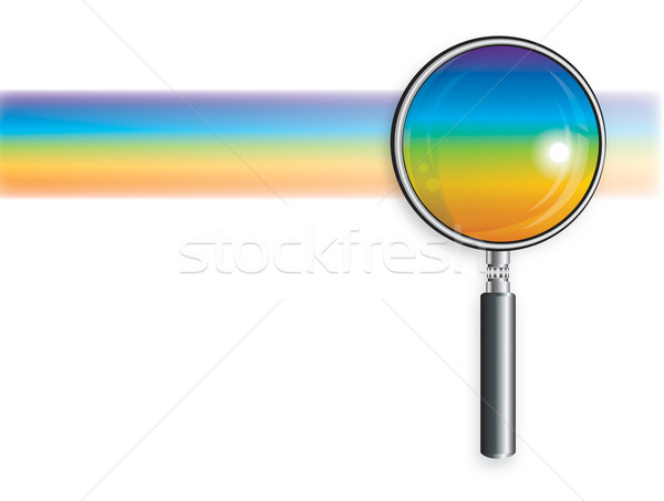 Foto stock: Arco · iris · lupa · color · brillante · decorativo · diseno