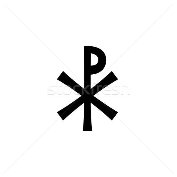 Christian monogram Jezusa Chrystusa zbawca boga Zdjęcia stock © Glasaigh