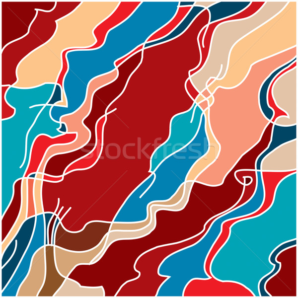 Persian decorative curls pattern Stock photo © Glasaigh