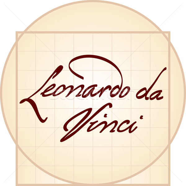 Leonardo da Vinci signature Stock photo © Glasaigh
