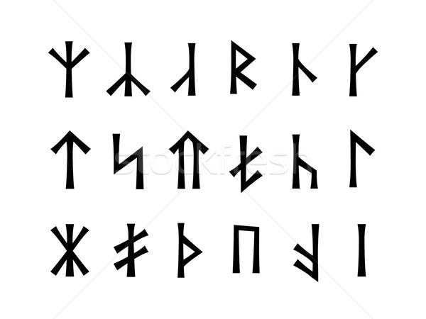 Slavonic Runes of Venethi Stock photo © Glasaigh