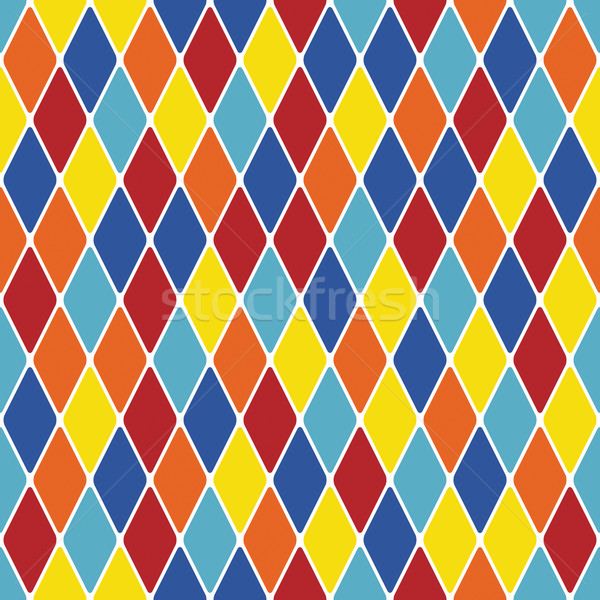 Harlequin parti-coloured seamless pattern 3.10 Stock photo © Glasaigh