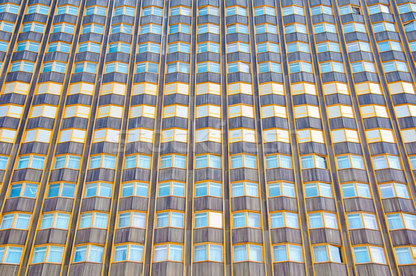 Działalności biurowiec fasada wieżowiec Windows tekstury Zdjęcia stock © Glasaigh