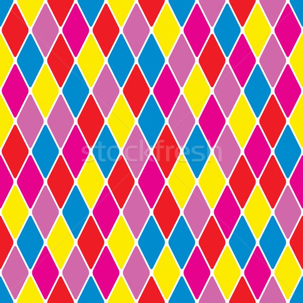 Stock photo: Harlequin parti-coloured seamless pattern 3.7