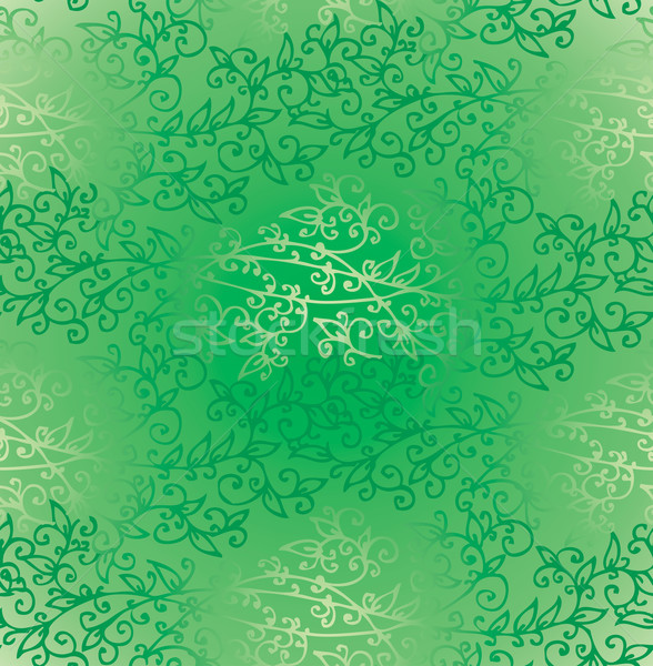 Floral Green Verdure Springtime seamless pattern Stock photo © Glasaigh