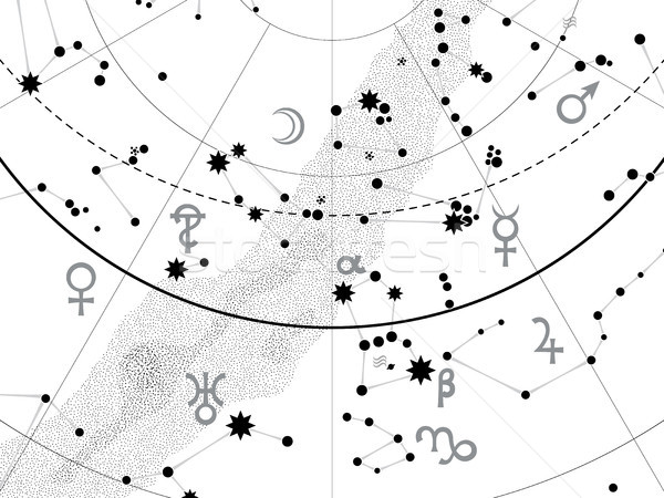 Astronômico atlas pintar céu estrelas Foto stock © Glasaigh