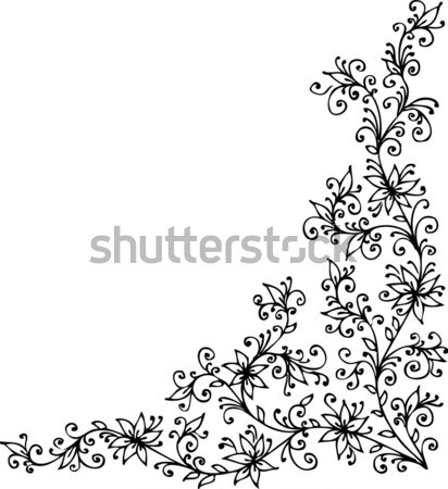 Floral vignette CCCXCVI Stock photo © Glasaigh