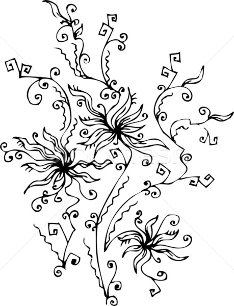 Les Fleurs du mal. Eau-forte XIV Stock photo © Glasaigh