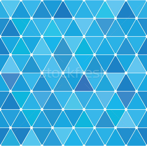 Invierno triángulo patrón 20 azul sin costura Foto stock © Glasaigh