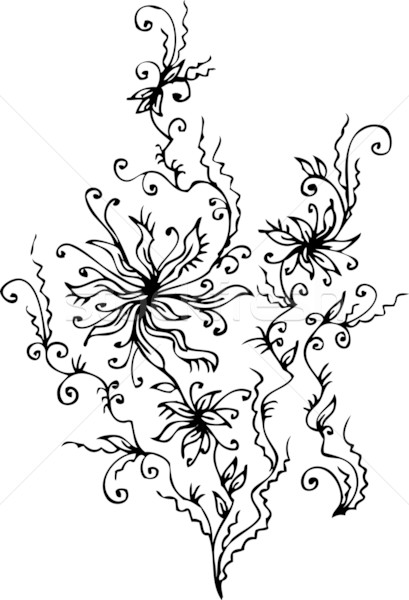 Les Fleurs du mal. Eau-forte XI Stock photo © Glasaigh