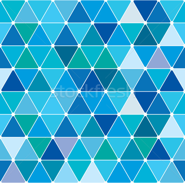 Inverno triangolo pattern blu senza soluzione di continuità piastrelle Foto d'archivio © Glasaigh